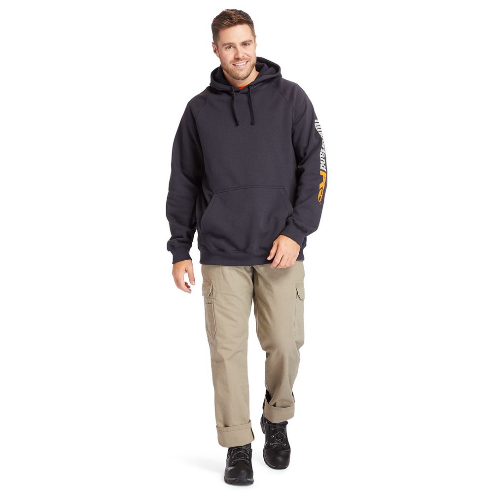 Timberland Mens Sweatshirts PRO® Big & Tall Hood Honcho Sport Hoodie - Navy - India NB5612798